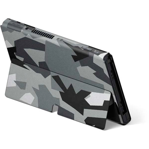 Urban Camouflage Black Nintendo Switch OLED (2021) Skin